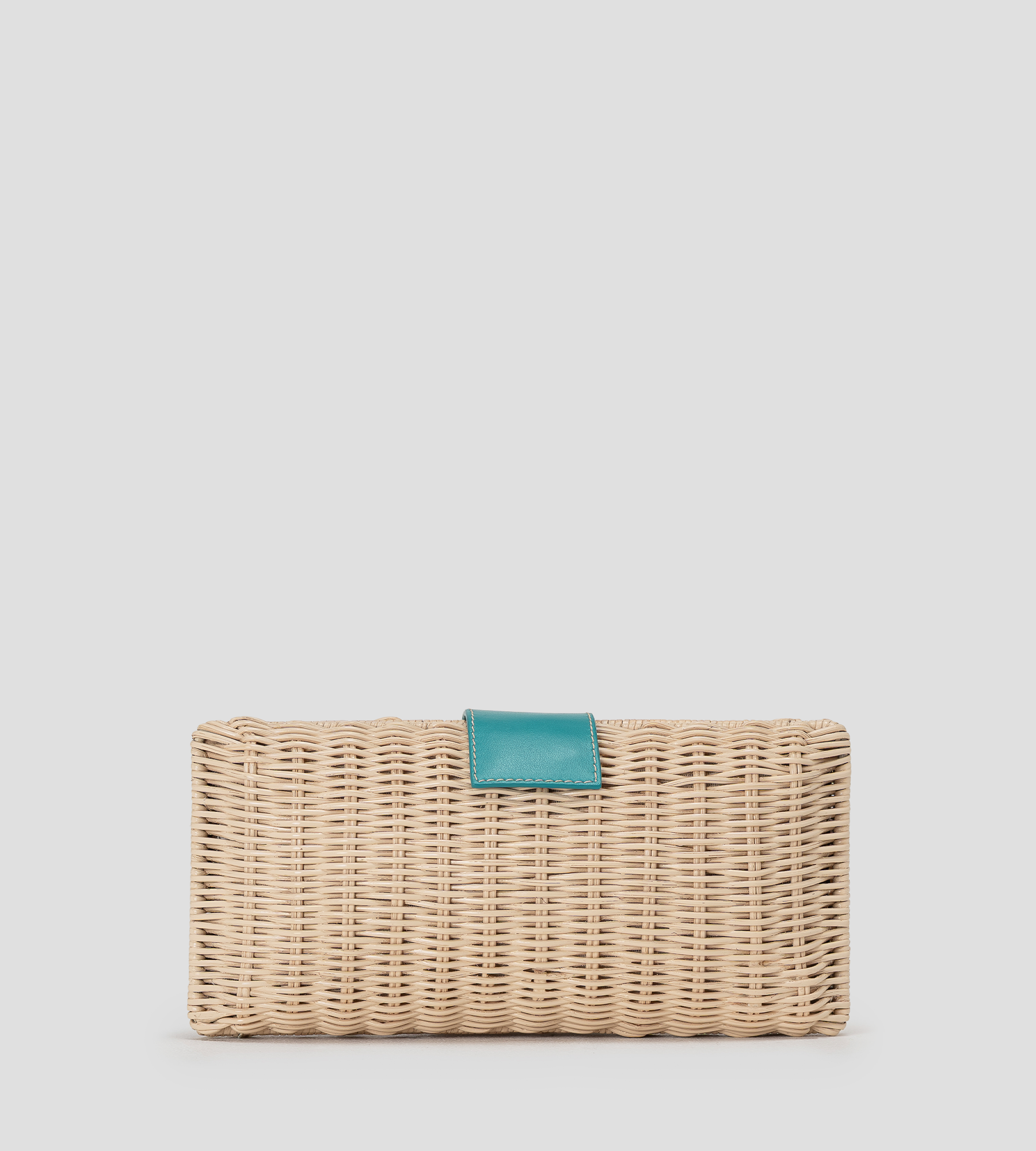 Tube Wicker Clutch