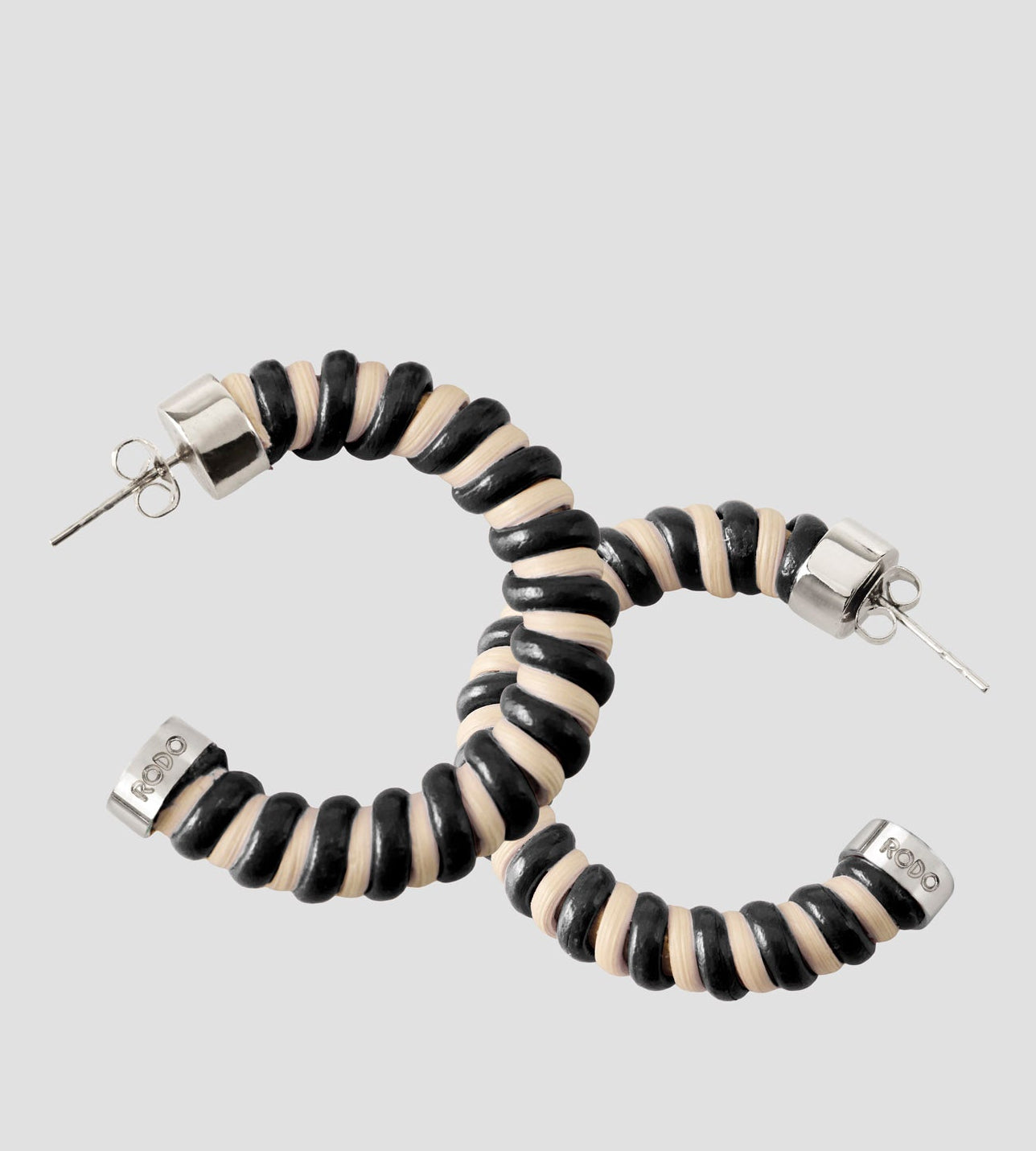 Wicker leather hoop earrings_rodo_9