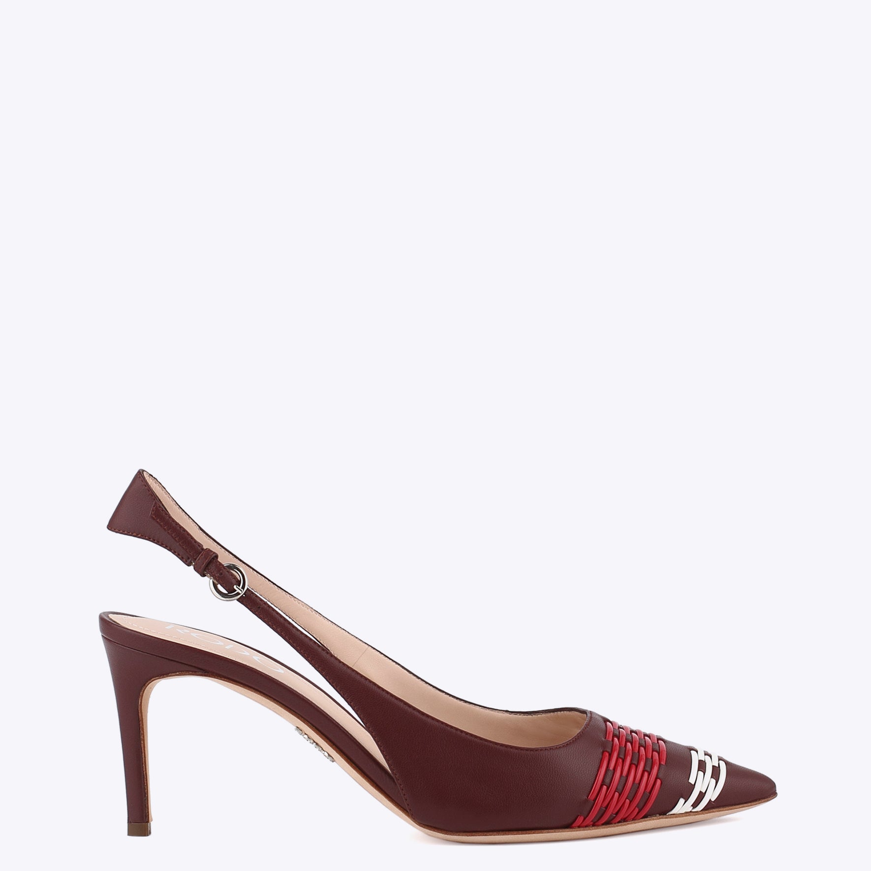 Leather slingback