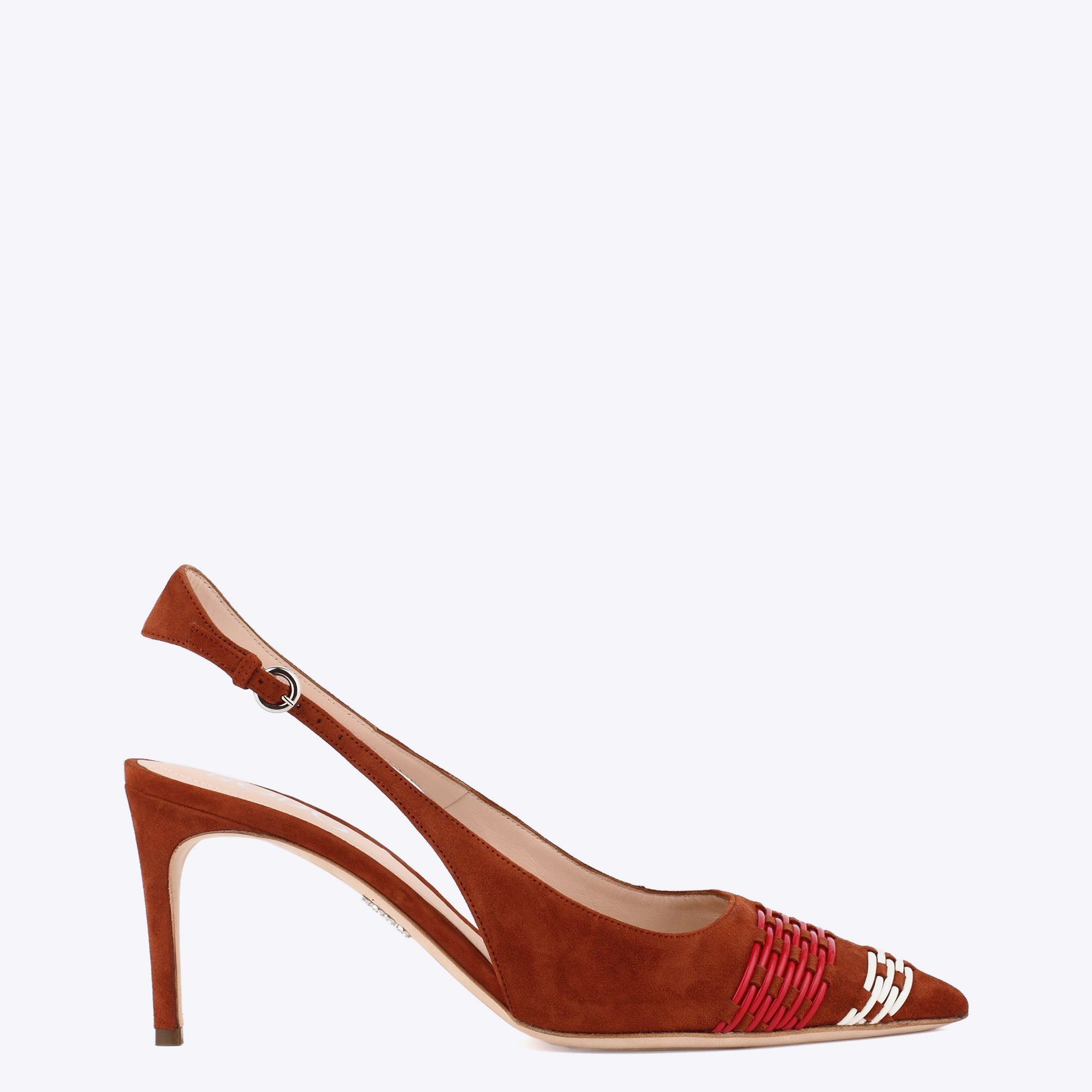 Leather slingback