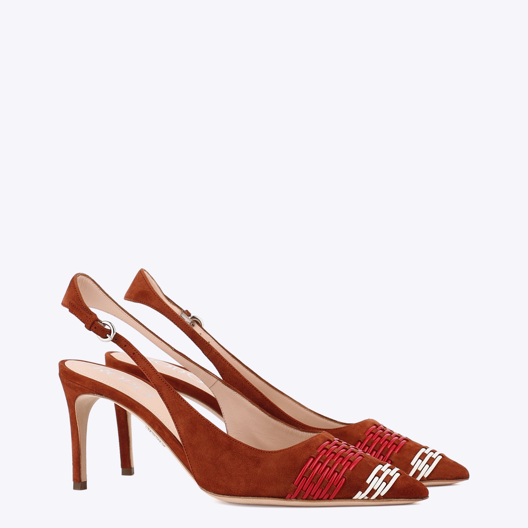 Leather slingback