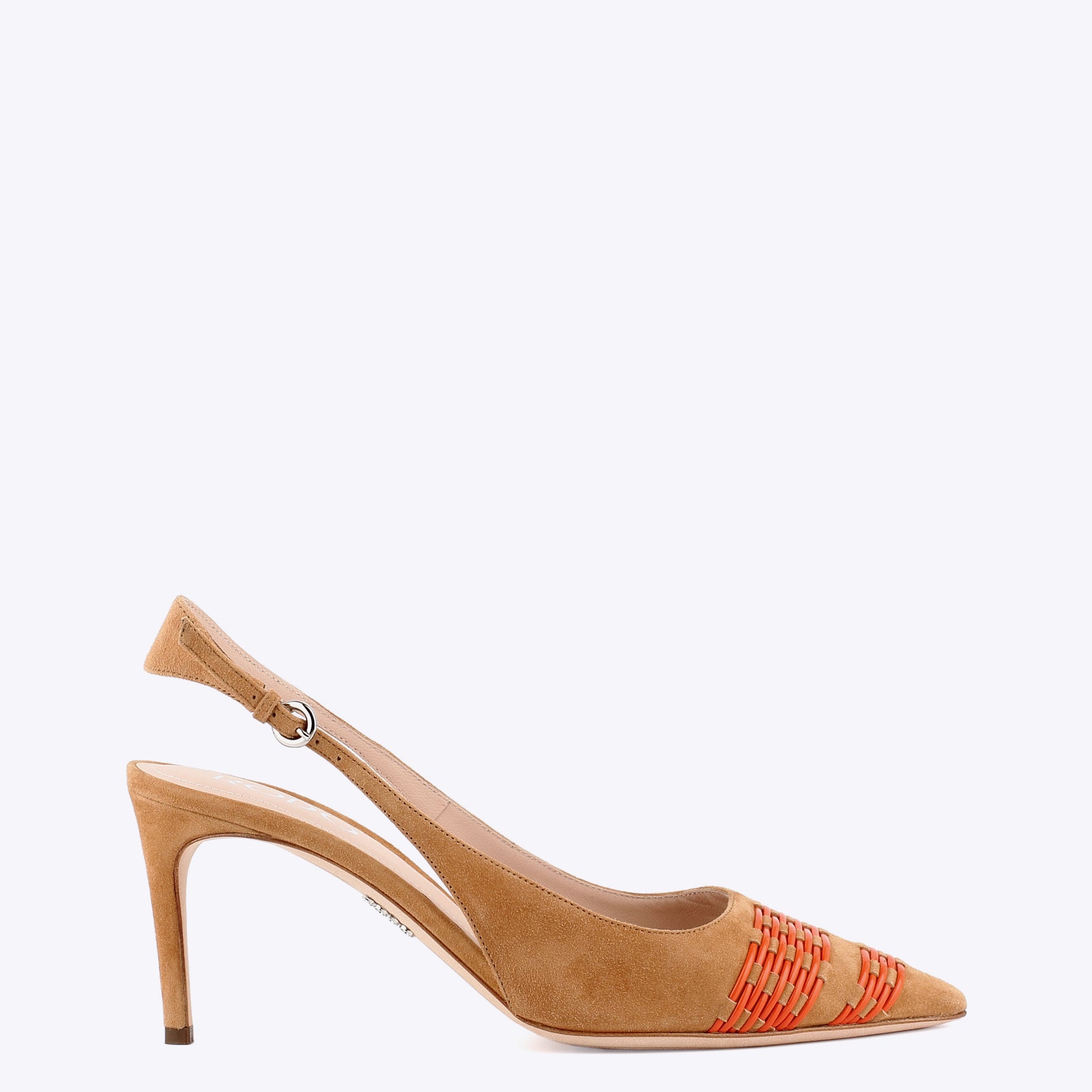 Leather slingback