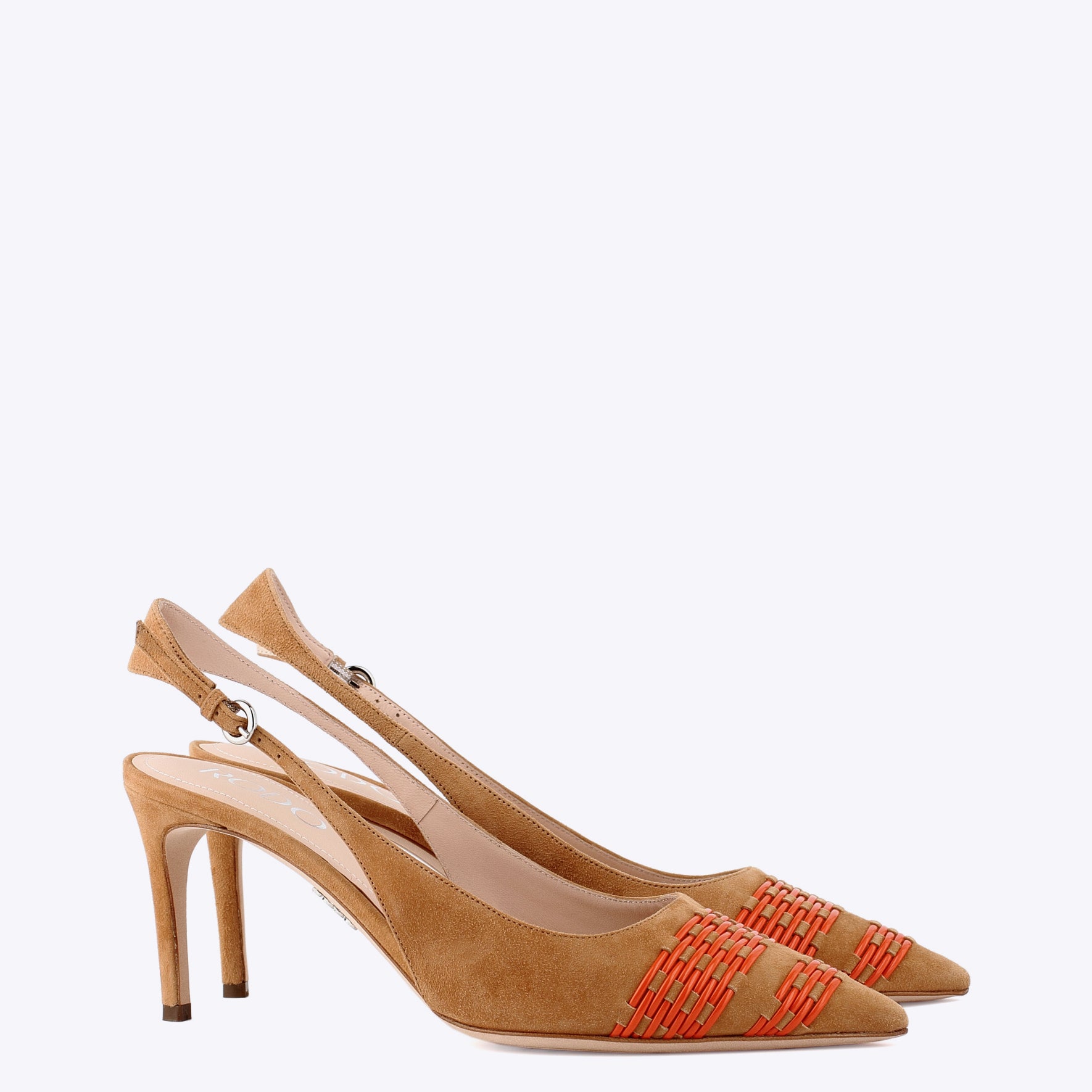 Leather slingback
