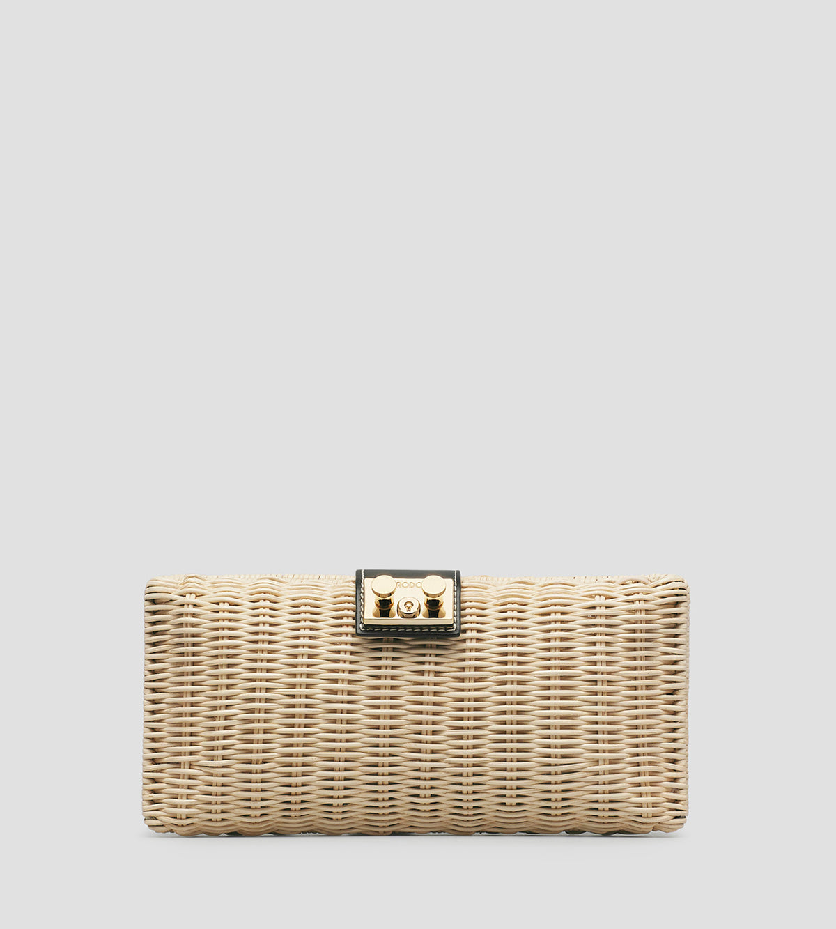 Tube Wicker Clutch