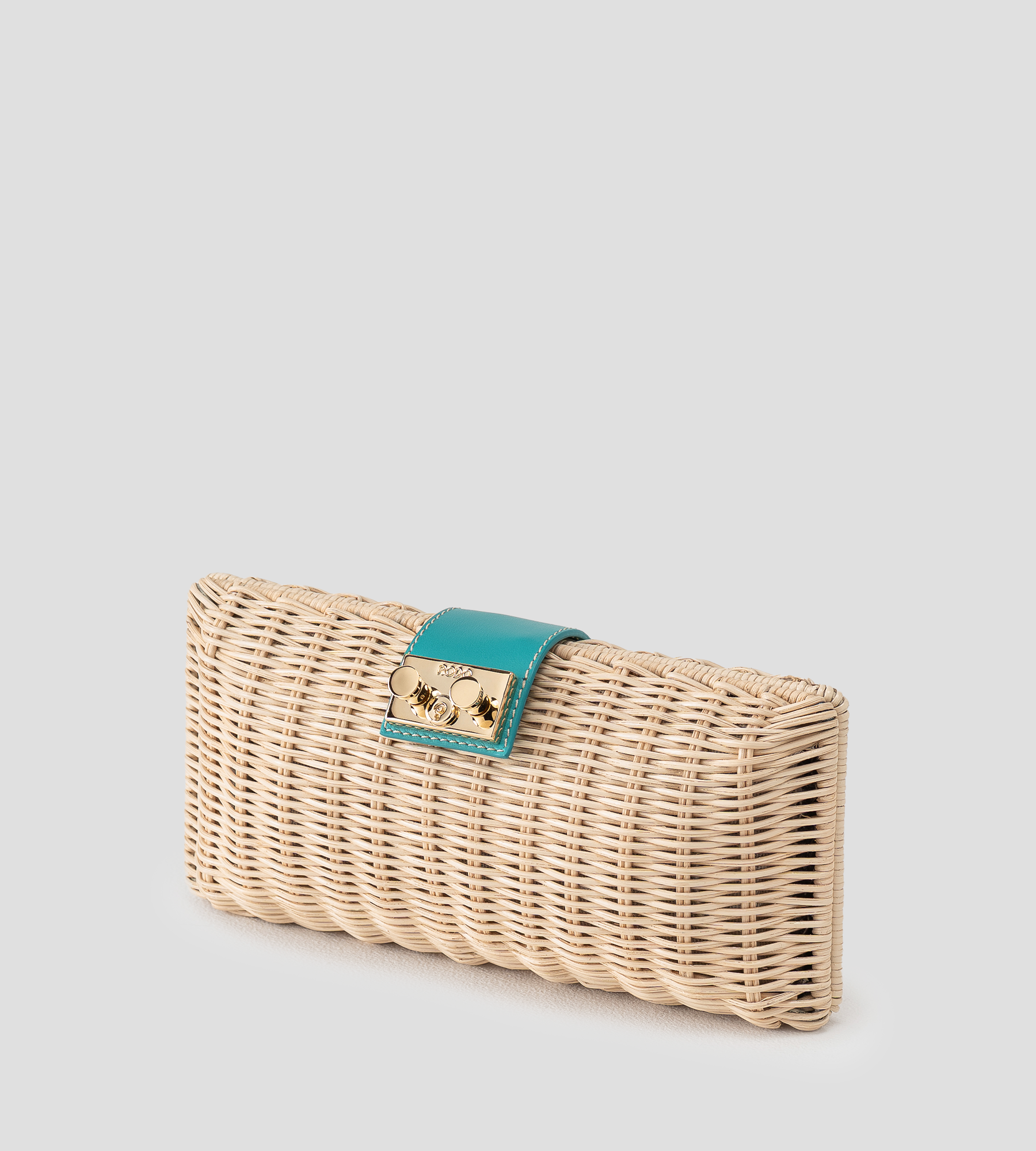 Tube Wicker Clutch