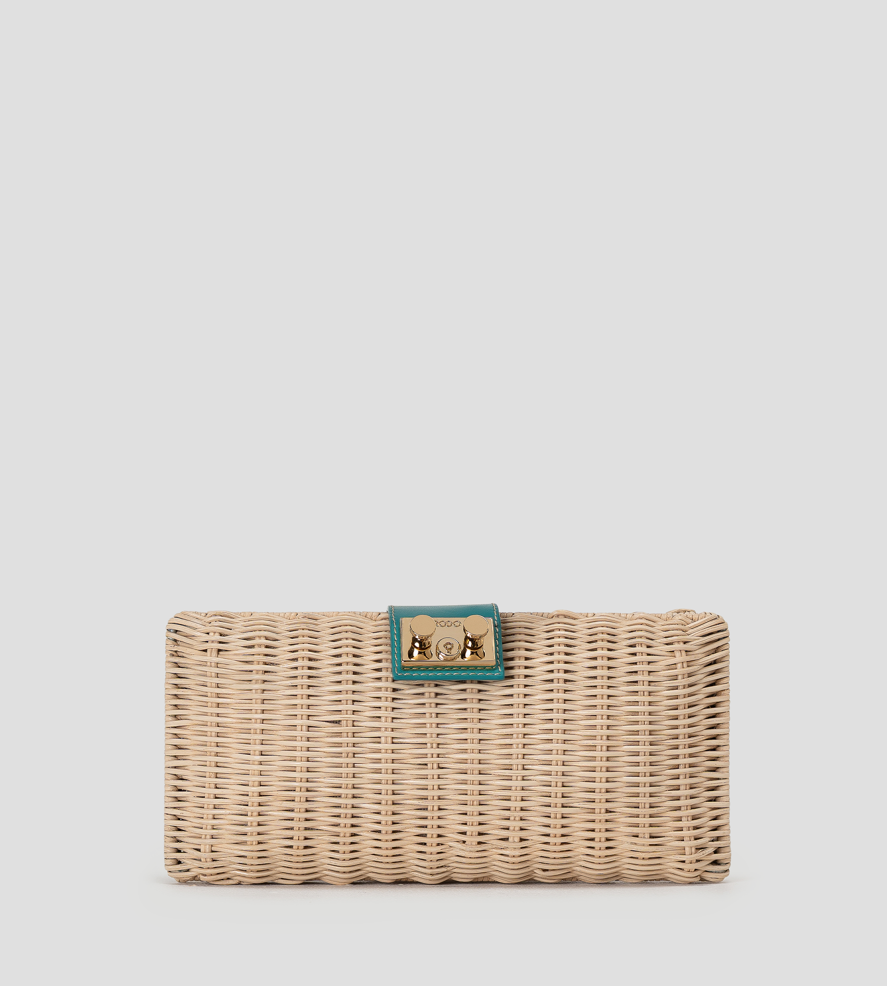 Tube Wicker Clutch